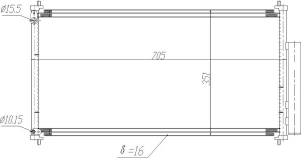 Hart 621 624 - Конденсатор кондиционера autosila-amz.com