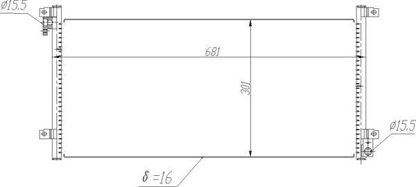 Hart 621 713 - Конденсатор кондиционера autosila-amz.com