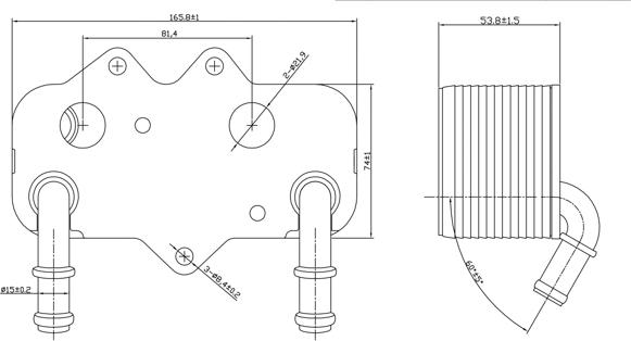 Hart 623 807 - Масляный радиатор, двигательное масло autosila-amz.com