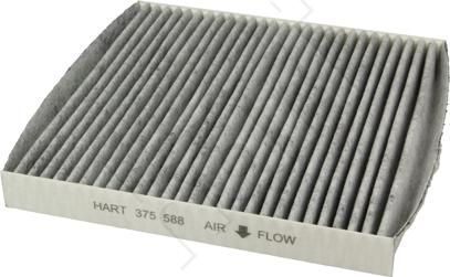Hart 375 588 - Фильтр воздуха в салоне autosila-amz.com