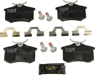 Hart 249 145 - Тормозные колодки, дисковые, комплект autosila-amz.com