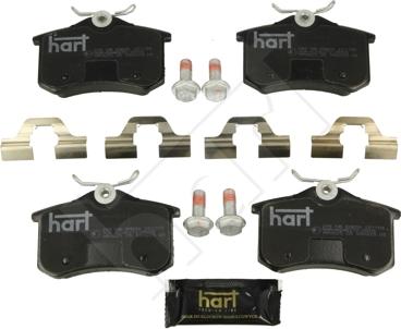 Hart 249 146 - Тормозные колодки, дисковые, комплект autosila-amz.com
