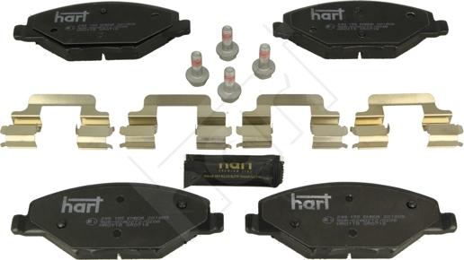 Hart 249 155 - Тормозные колодки, дисковые, комплект autosila-amz.com