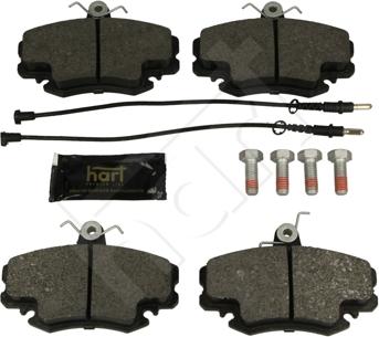 Hart 249 160 - Тормозные колодки, дисковые, комплект autosila-amz.com