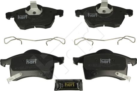 Hart 249 163 - Тормозные колодки, дисковые, комплект autosila-amz.com