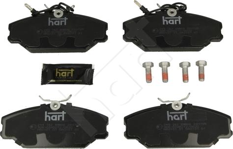 Hart 249 162 - Тормозные колодки, дисковые, комплект autosila-amz.com
