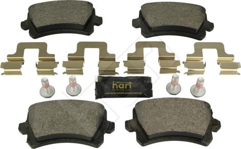Hart 249 174 - Тормозные колодки, дисковые, комплект autosila-amz.com