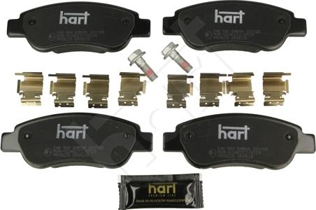 Hart 248 990 - Тормозные колодки, дисковые, комплект autosila-amz.com