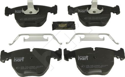Hart 248 945 - Тормозные колодки, дисковые, комплект autosila-amz.com