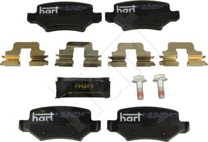 Hart 248 966 - Тормозные колодки, дисковые, комплект autosila-amz.com