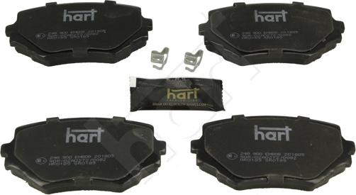 Hart 248 900 - Тормозные колодки, дисковые, комплект autosila-amz.com