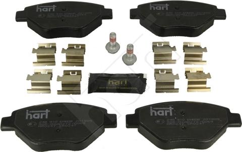 Hart 248 910 - Тормозные колодки, дисковые, комплект autosila-amz.com