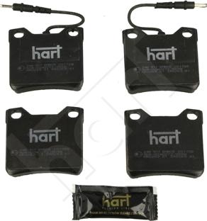 Hart 248 917 - Тормозные колодки, дисковые, комплект autosila-amz.com