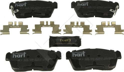 Hart 248 890 - Тормозные колодки, дисковые, комплект autosila-amz.com