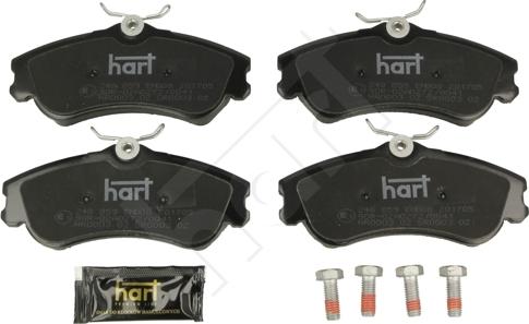 Hart 248 859 - Тормозные колодки, дисковые, комплект autosila-amz.com