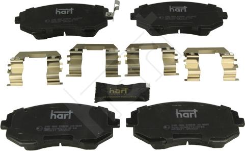 Hart 248 866 - Тормозные колодки, дисковые, комплект autosila-amz.com