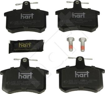 Hart 248 877 - Тормозные колодки, дисковые, комплект autosila-amz.com