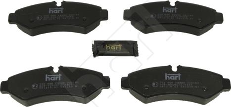 Hart 259 696 - Тормозные колодки, дисковые, комплект autosila-amz.com