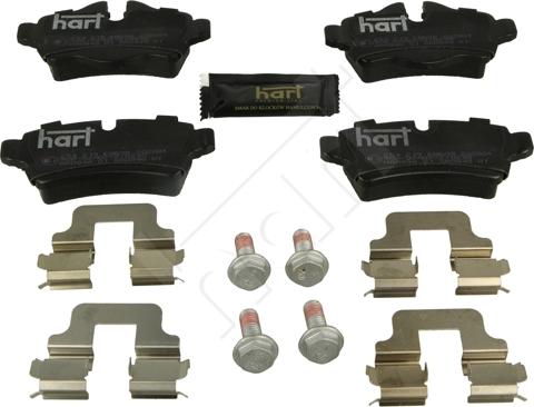 Hart 254 219 - Тормозные колодки, дисковые, комплект autosila-amz.com