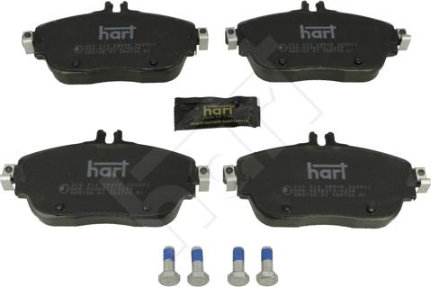 Hart 254 214 - Тормозные колодки, дисковые, комплект autosila-amz.com