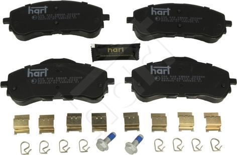 Hart 256 949 - Тормозные колодки, дисковые, комплект autosila-amz.com