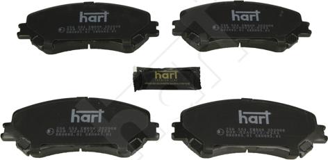 Hart 256 554 - Тормозные колодки, дисковые, комплект autosila-amz.com