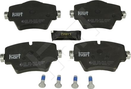 Hart 256 556 - Тормозные колодки, дисковые, комплект autosila-amz.com