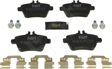 Hart 256 505 - Тормозные колодки, дисковые, комплект autosila-amz.com