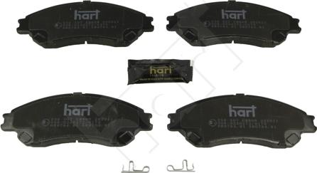 Hart 256 507 - Тормозные колодки, дисковые, комплект autosila-amz.com