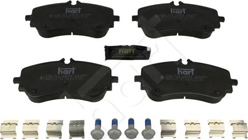 Hart 256 518 - Тормозные колодки, дисковые, комплект autosila-amz.com