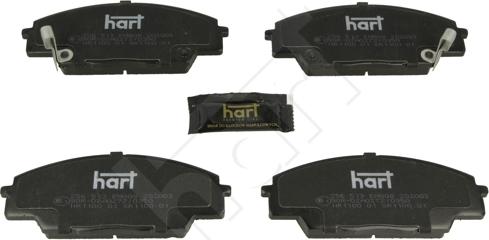 Hart 256 513 - Тормозные колодки, дисковые, комплект autosila-amz.com