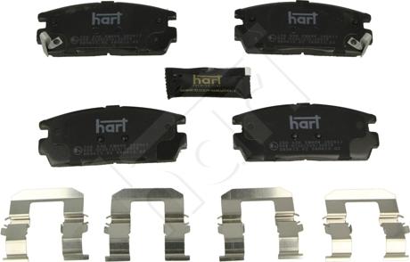 Hart 256 536 - Тормозные колодки, дисковые, комплект autosila-amz.com