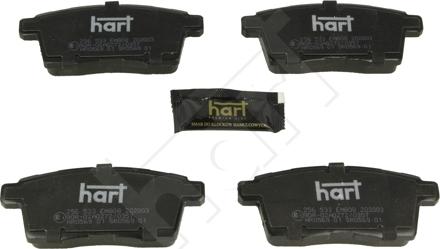 Hart 256 533 - Тормозные колодки, дисковые, комплект autosila-amz.com