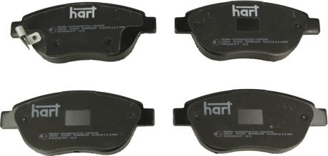 Hart 256 528 - Тормозные колодки, дисковые, комплект autosila-amz.com