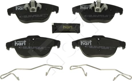 Hart 256 527 - Тормозные колодки, дисковые, комплект autosila-amz.com