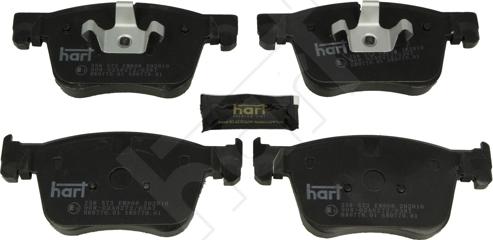 Hart 258 573 - Тормозные колодки, дисковые, комплект autosila-amz.com