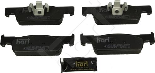 Hart 252 391 - Тормозные колодки, дисковые, комплект autosila-amz.com