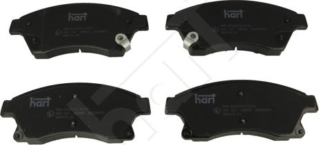 Hart 260 547 - Тормозные колодки, дисковые, комплект autosila-amz.com