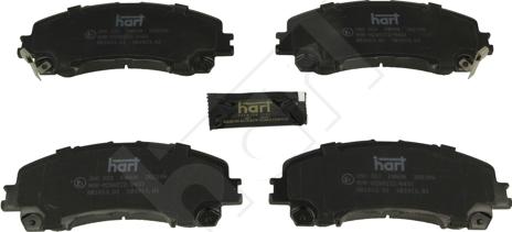 Hart 260 553 - Тормозные колодки, дисковые, комплект autosila-amz.com
