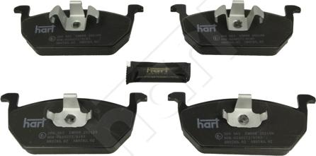 Hart 260 563 - Тормозные колодки, дисковые, комплект autosila-amz.com