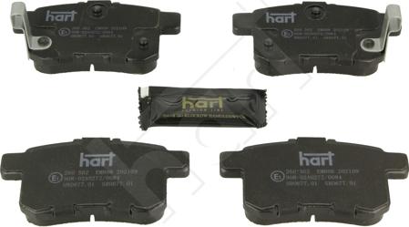 Hart 260 562 - Тормозные колодки, дисковые, комплект autosila-amz.com