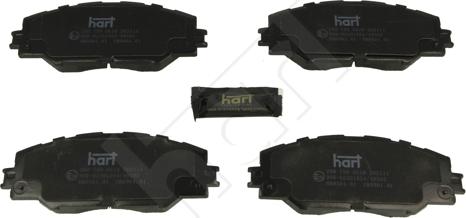 Hart 260 750 - Тормозные колодки, дисковые, комплект autosila-amz.com