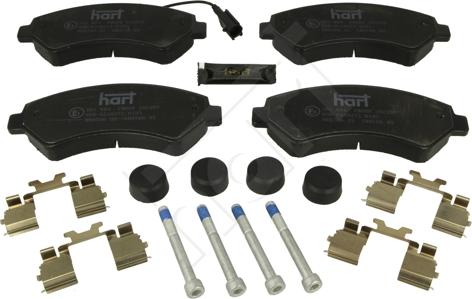 Hart 261 604 - Тормозные колодки, дисковые, комплект autosila-amz.com