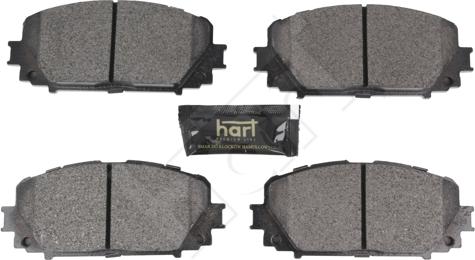 Hart 261 843 - Тормозные колодки, дисковые, комплект autosila-amz.com