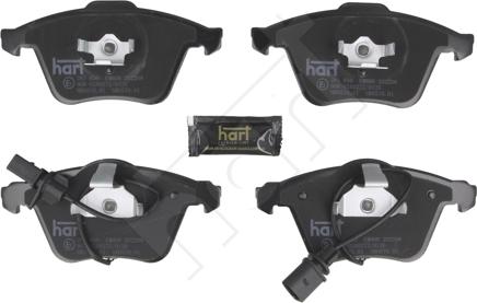Hart 261 850 - Тормозные колодки, дисковые, комплект autosila-amz.com