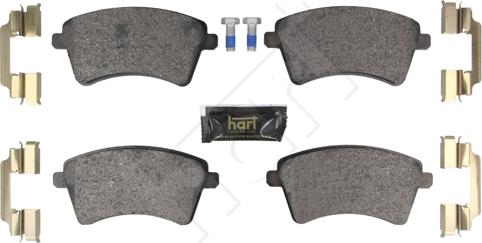 Hart 261 851 - Тормозные колодки, дисковые, комплект autosila-amz.com