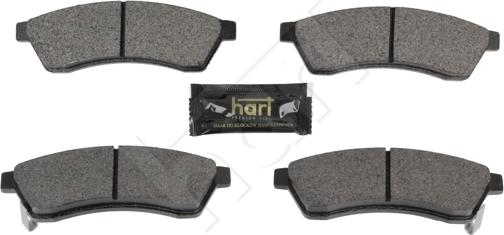 Hart 261 804 - Тормозные колодки, дисковые, комплект autosila-amz.com