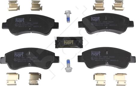 Hart 261 800 - Тормозные колодки, дисковые, комплект autosila-amz.com