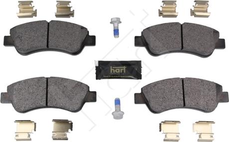 Hart 261 800 - Тормозные колодки, дисковые, комплект autosila-amz.com