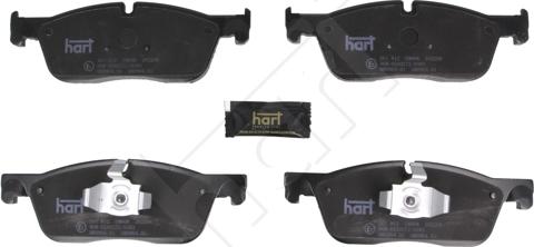 Hart 261 812 - Тормозные колодки, дисковые, комплект autosila-amz.com
